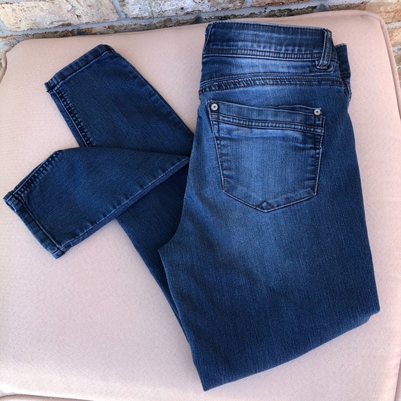 Democracy Ab Technology Stretchy Tummy Slim Mid Rise Medium Wash Skinny Jeans 10 - Picture 16 of 16